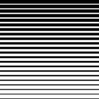 Horizontal line half tone pattern. From thick line to thin. Parallel stripe. Black streak on white background. Gradation raster stripes vector