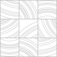 Tile curved line pattern, composite texture, floor element for plans or printing on tiles. The line is a monochrome texture in a minimal style vector