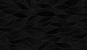 Curly waves tracery, black curved lines, stylized abstract petals pattern. Seamless organic background. Leaflets texture wallpapers for printing on paper or fabric vector