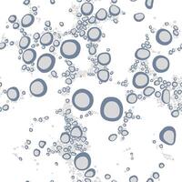 Aqua stylish texture with bubbles, pop-up bubbles pattern, sparkling water. Seamless background vector