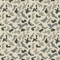 Camouflage pattern background seamless masking camo repeat print. Beige, brown, ocher colors forest texture. vector