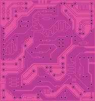 Circuit board, technology burgundy background. Digital electronic texture, high tech pattern vector
