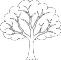 tree with roots vector