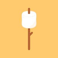 White marshmallows isolated on background. Pile of marshmallow. vector