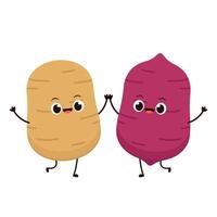 Sweet Potato character design. Sweet Potato . vector