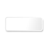 square paper . Empty white paper plate. square plate Illustration on white background. vector