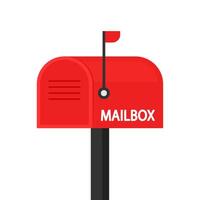 Mailbox . mailbox on white background. vector