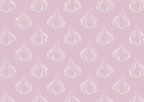 Onion pattern wallpaper. Onion on pink background. vector