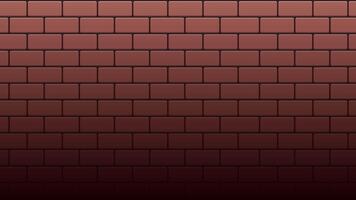 Brick wall texture animation. Brown brick wall background. Block brick wall pattern texture background. Cartoon red brick. 4K seamless loop animation video