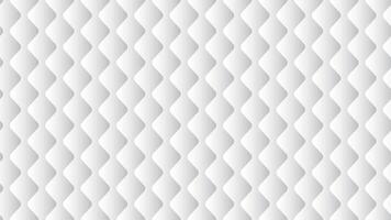 Upholstery quilted background animation. White leather texture sofa backdrop. 4K seamless loop animation video