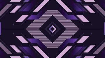 Cyber Future Style Background with Polygon Symmetry Style with Pink and purple Gradient Color vector