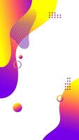 Template for social media stories. Abstract liquid background for online store vector
