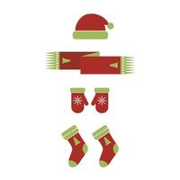Christmas clothes look vector