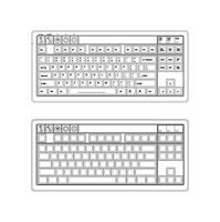 Computer keyboard icon illustration template vector