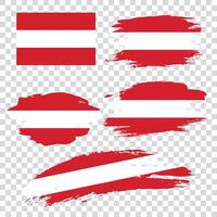Set flags of Austria vector