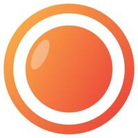 Abstract circle with gradient color isolated on white background. vector