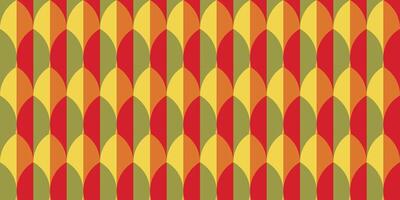 Autumn geometric pattern background vector