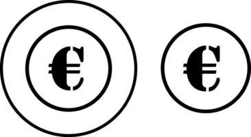 The euro coin icon.The coin icon. icons of euro coins are highlighted on a transparent background. Web design, infographics. vector