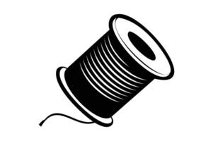 a spool of thread on a white background vector