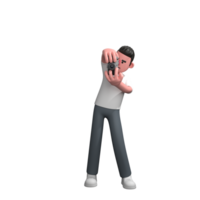 Male Photographer Professional Character. A male photographer is standing holding a camera in both hands with the camera position slightly tilted to get a different angle. png