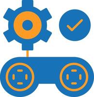Gamification Flat Two Color Icon vector