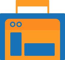 Google Search Console Flat Two Color Icon vector