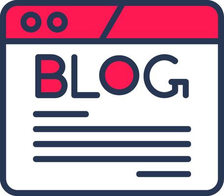 Blog Line Half Filled Icon