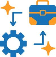 Business Development Flat Two Color Icon vector