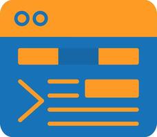 Meta Description Flat Two Color Icon vector