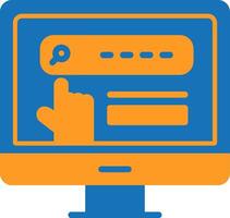Featured Snippet Flat Two Color Icon vector