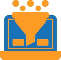 Conversion Flat Two Color Icon vector