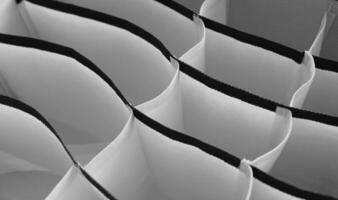 Pattern of black and white fabric stitching detailed stock photo