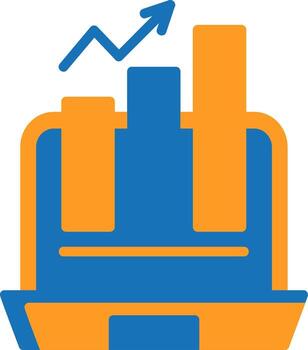 Growth Hacking Flat Two Color Icon vector