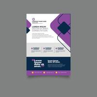 Modern and creative business flyer template. Minimalist Business Report with Simple Design. vector