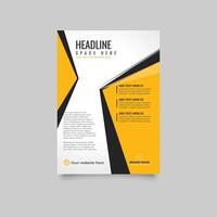 Minimalist Business Report with Simple Design. Green and Black Color Accent. vector