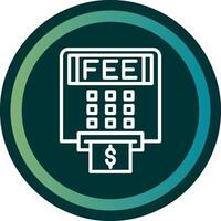 Atm Fees Line double Gredient Circle vector