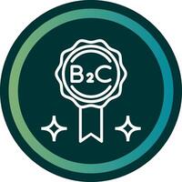 B2C Line double Gredient Circle vector