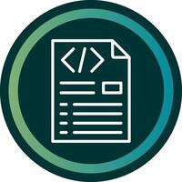 Header Code Line double Gredient Circle vector