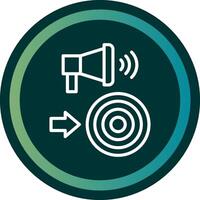 Call To Action Line double Gredient Circle vector