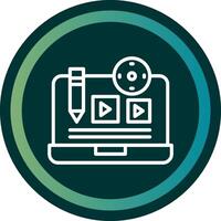 Create Content Line double Gredient Circle vector