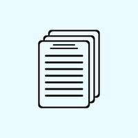 document file icon vector