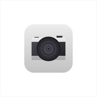 Camera application for mobile phone. icon in modern style. vector