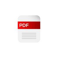 Pdf file document icon. Pdf text. vector