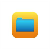 Document application for mobile phone. File icon in modern style. vector