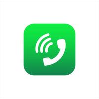 Call application for mobile phone. Cell icon in modern style. vector