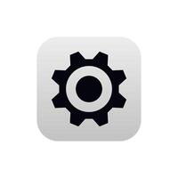 Setting application for mobile phone. Options icon in modern style. vector