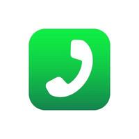 Call application for mobile phone. New icon in modern style. vector