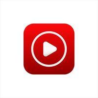 application for mobile phone. Play icon in modern style. vector
