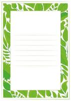 Vertical frame or borders made of different green leaves. A green foliage frame with place for text. Seasonal colorful boarder for cards, invitations, certificate, voucher. vector