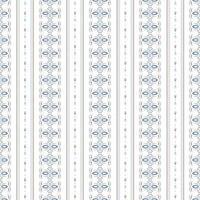 Vertical Striped seamless pattern with damask motifs. Geometric modern background in blue colors for fabric, textile, wallpaper, wrapping. vector
